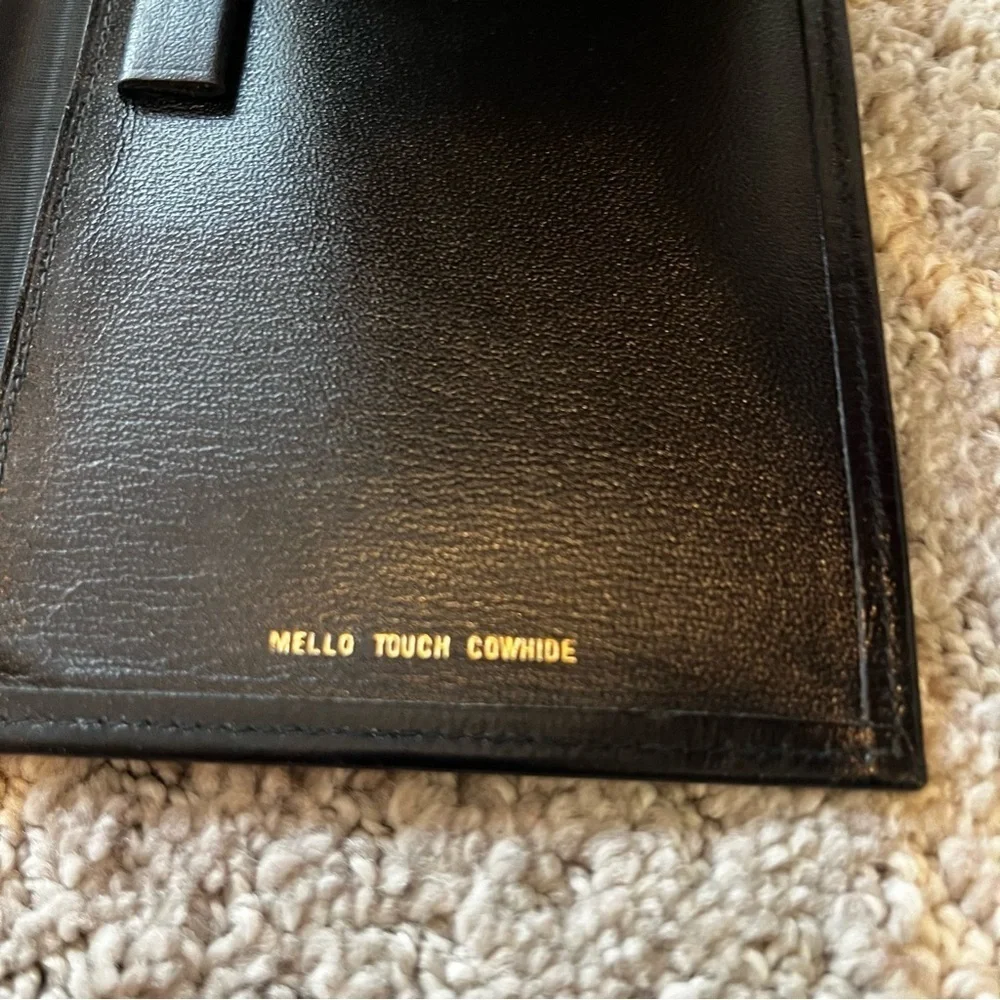 Prince Gardner Bifold Wallet Card Holder Black Full Grain Cowhide Paper Vintage